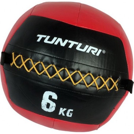 Tunturi Wall Ball - Medicine ball - Crossfit ball - 6kg - Rood