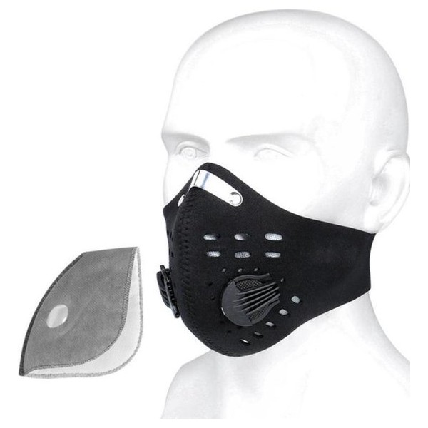 Sportmasker - Trainingsmasker - Motormasker - Hardloopmasker- Fietsmasker - Anti Stof - Zwart