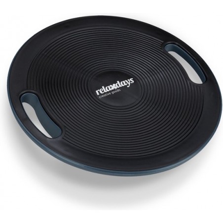 relaxdays balansbord - balanceboard  - balans trainer - balansbal - 40 cm - wiebelbord zwart