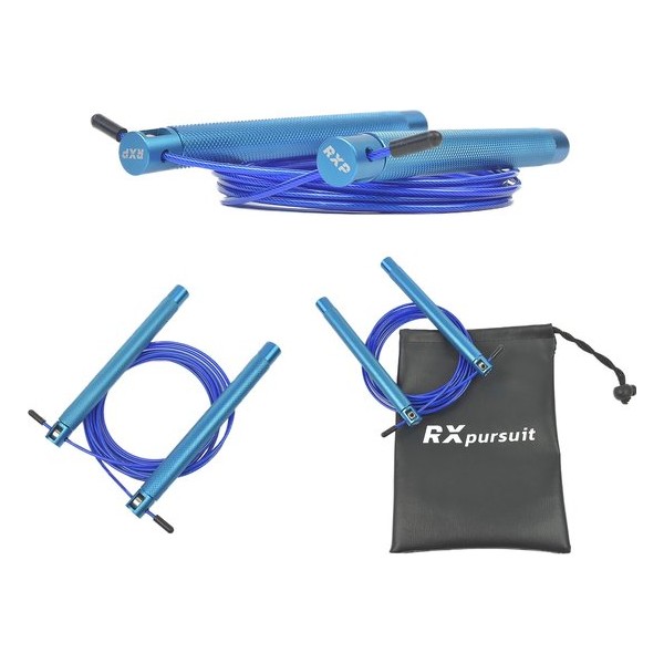 RXpursuit - CrossFit Speed Rope - Springtouw - Blauw - Aluminium