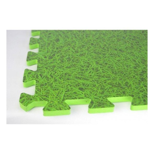 Zwembad tegels | Gras groene vloertegels | Ondergrond | 6 stuks |  Fitness Puzzelmatten Set - totaal 120x80x1,2cm - 0,96 m2