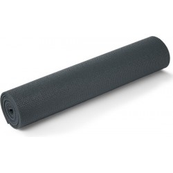 Yogamat - Grijs - 190 x 61 cm - Thuis sporten - Grijze pilates/yoga mat - Sport/fitness benodigheden