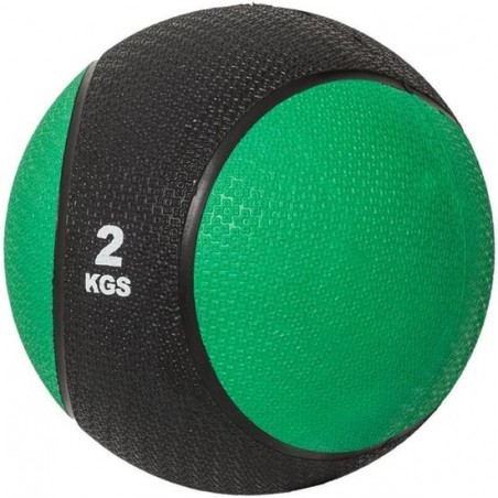 Gorilla Sports Medicine Ball 2 kg Kunststof (Zwart / groen)