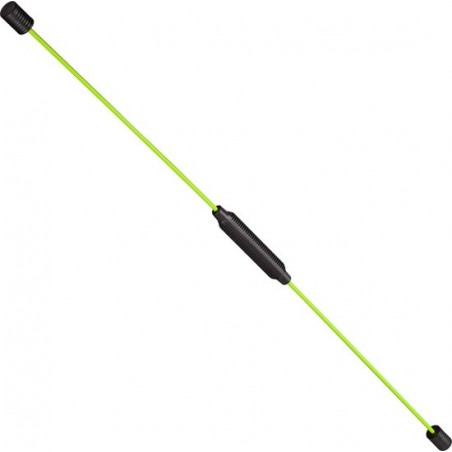 relaxdays swingstick 160 cm geel - fitness staaf - vibratie training diepe spieren