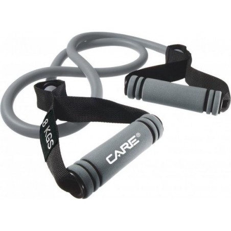 Care Fitness - weerstandband met handvaten - 8kg - Fitness elastiek - Functional Fitness