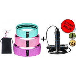 RTS Products® - Resistance band set + Speed springtouw - STUNTPRIJS - Fitness - Cardio - Crossfit - kogellager - combideal