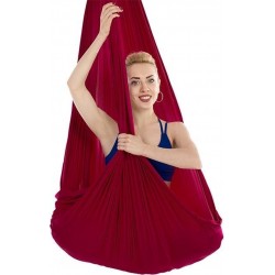 Huishoudelijke Handstand Elastic Stretching Rope Aerial Yoga hangmatenset (wijnrood)