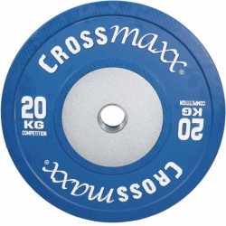 Gekleurde Competitie Olympische Bumper Plate 50mm 20 kg - blauw