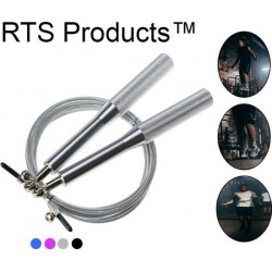 RTS Products™ - Speedrope - aluminium springtouw - lagers - ZILVER - volwassen - fitness - crossfit - stevig - fit - kickboxing