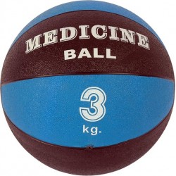 Medicijn bal 3 kg | Blauw-Zwart | Fitness bal | Slam ball | Mambo Max