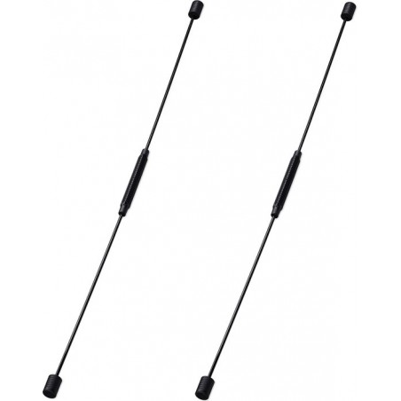 relaxdays 2 x swing stick zwart - swingstick 160 cm - swingstaaf – swingstang