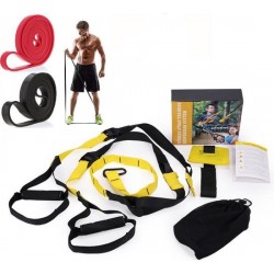 Suspension trainer - INCLUSIEF WEERSTANDSBANDEN - Zwart/Geel