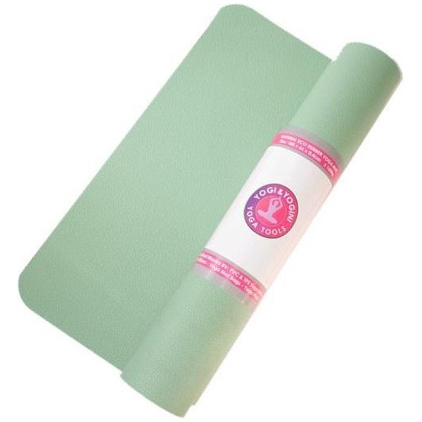 Yogi & Yogini naturals Yogamat mintgroen rubber (185x60x0.4 cm)