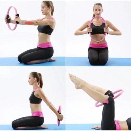 Pilates ring Roze| Yoga oefeningen | Yoga ring | Fitness ring | Workout | 38 cm