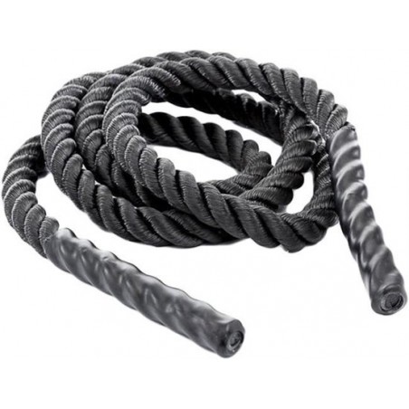 DW4Trading® Battle jump rope (springtouw) 3meter x 25mm Zwart (LET OP GEEN BATTLEROPE!)