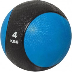 Gorilla Sports Medicine Ball 4 kg kunststof (Zwart / blauw)
