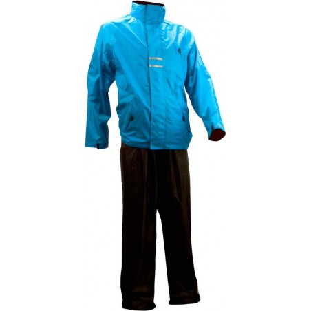 Ralka Regenpak - Senior - Azuurblauw/Zwart - XL