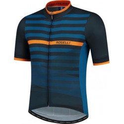 Rogelli Stripe - Blauw/Oranje - Mannen - Maat XL