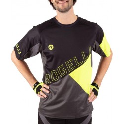 Rogelli Adventure Mountainbike Shirt  Fietsshirt - Maat L  - Mannen - zwart/grijs/groen