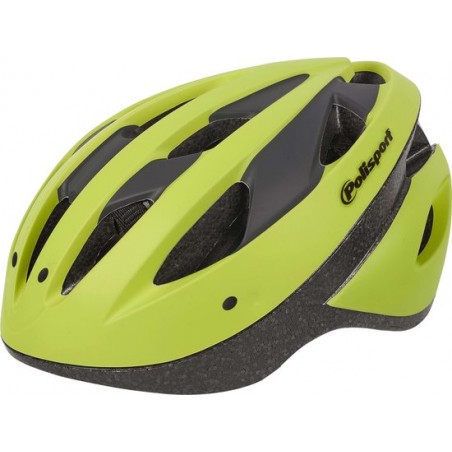 Polisport Sport Ride fietshelm - Maat L (58-62cm) - Fluor geel/mat zwart