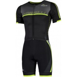 Rogelli Speedsuit Futuro Fietsshirt - Maat M  - Mannen - zwart/ grijs/ geel