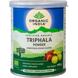 Organic India Triphala powder biologisch 100 g can