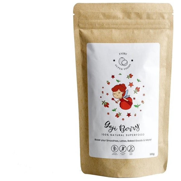 Biologische Goji Bes poeder | Organic Goji Berry powder | Fairy Superfoods | 100g
