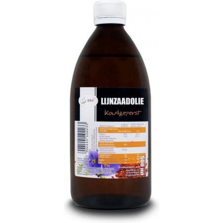 Lijnzaadolie koudgeperst 500ml