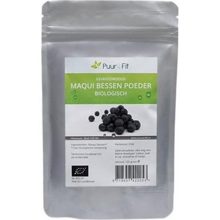 Puur&Fit Maqui Bessen Poeder Biologisch - 125 gram