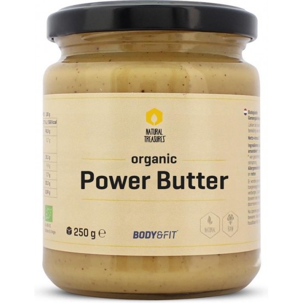 Body & Fit Organic Powerbutter - Biologische notenpasta - 250 gram