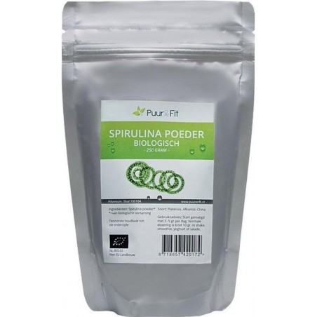 Puur&Fit Spirulina Poeder Biologisch - 250 gram